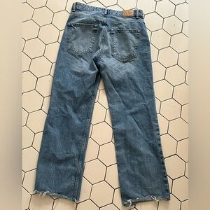 pull and bear straight leg light wash jeans